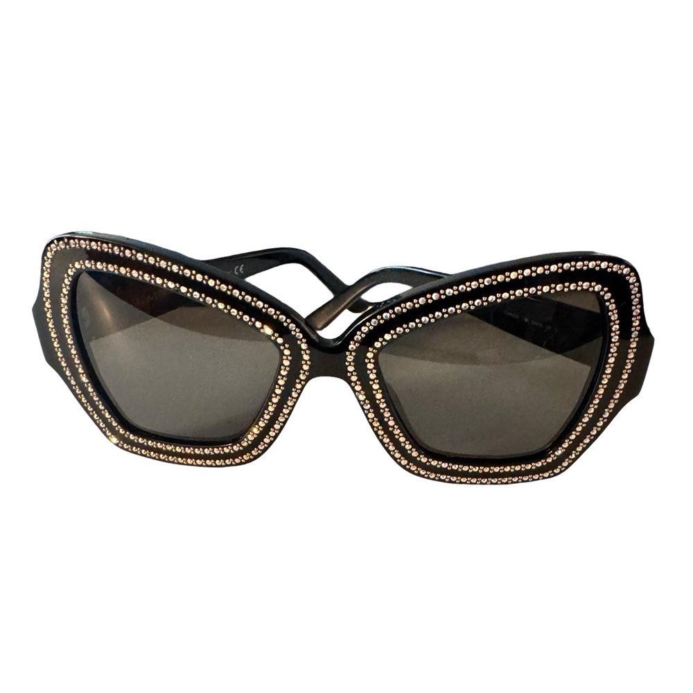 Celine Oversize Butterfly Rhinestone Sunglasses